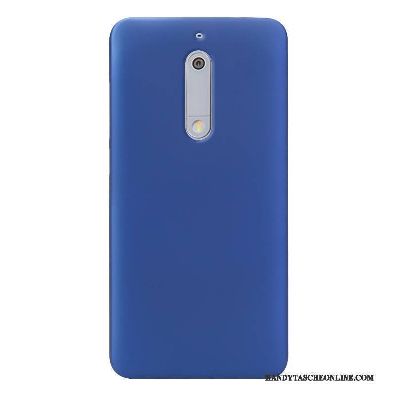 Hülle Nokia 5 Schutz Blau Farbe, Case Nokia 5 Nubuck Dünne