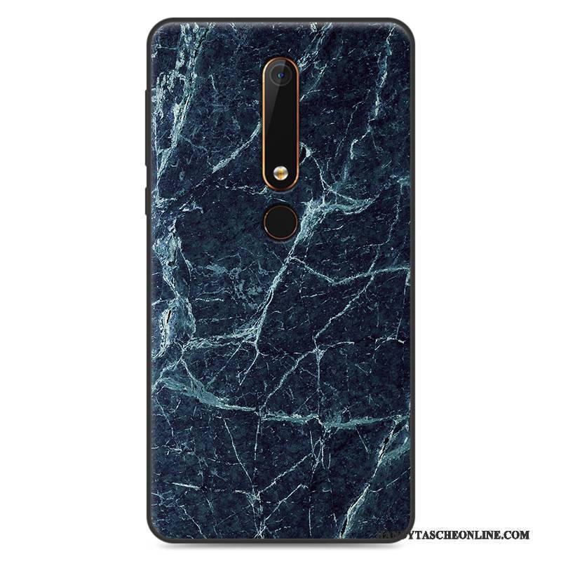 Hülle Nokia 6 Retro Weiß Anti-sturz, Case Nokia 6 Weiche Handyhüllen Neu