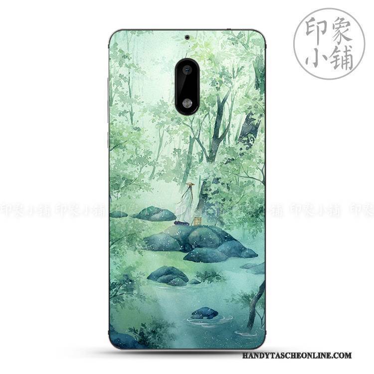 Hülle Nokia 6 Taschen Einfach Frisch, Case Nokia 6 Silikon Handyhüllen Anti-sturz