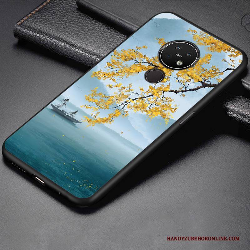 Hülle Nokia 7.2 Weiche Trend Anti-sturz, Case Nokia 7.2 Schutz Rot Handyhüllen