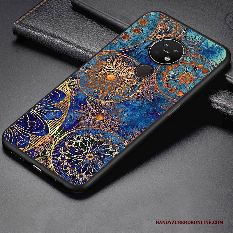 Hülle Nokia 7.2 Weiche Trend Anti-sturz, Case Nokia 7.2 Schutz Rot Handyhüllen