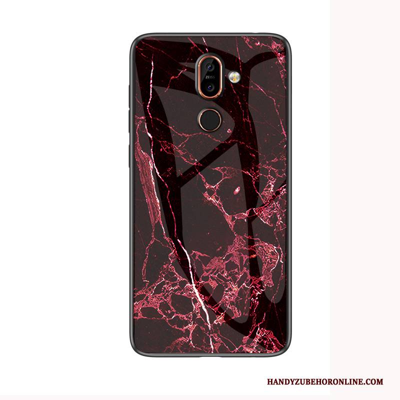 Hülle Nokia 7 Plus Handyhüllen Muster, Case Nokia 7 Plus Glas Groß