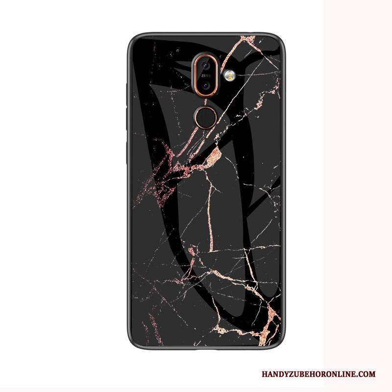 Hülle Nokia 7 Plus Handyhüllen Muster, Case Nokia 7 Plus Glas Groß