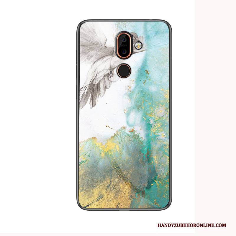 Hülle Nokia 7 Plus Handyhüllen Muster, Case Nokia 7 Plus Glas Groß