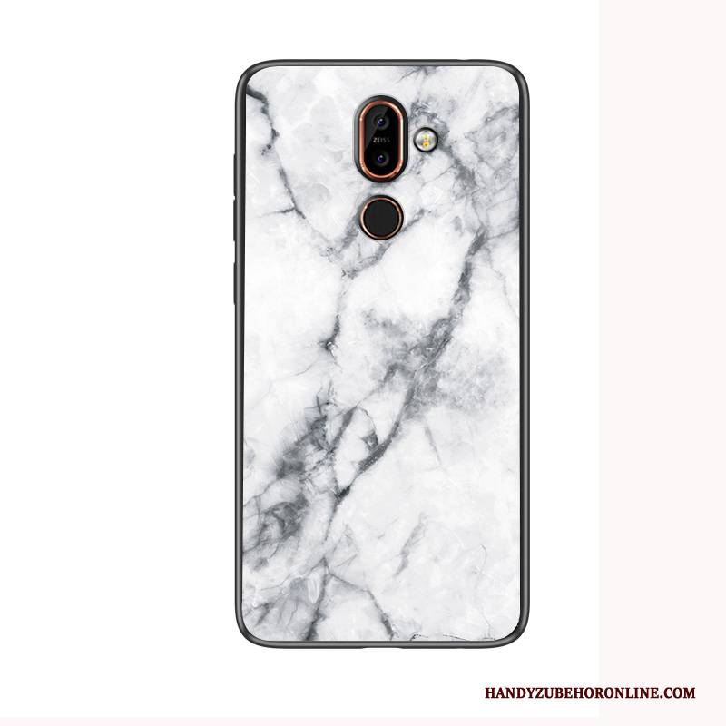Hülle Nokia 7 Plus Handyhüllen Muster, Case Nokia 7 Plus Glas Groß