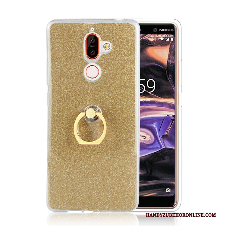 Hülle Nokia 7 Plus Kreativ Handyhüllen Pulver, Case Nokia 7 Plus Einfach Business