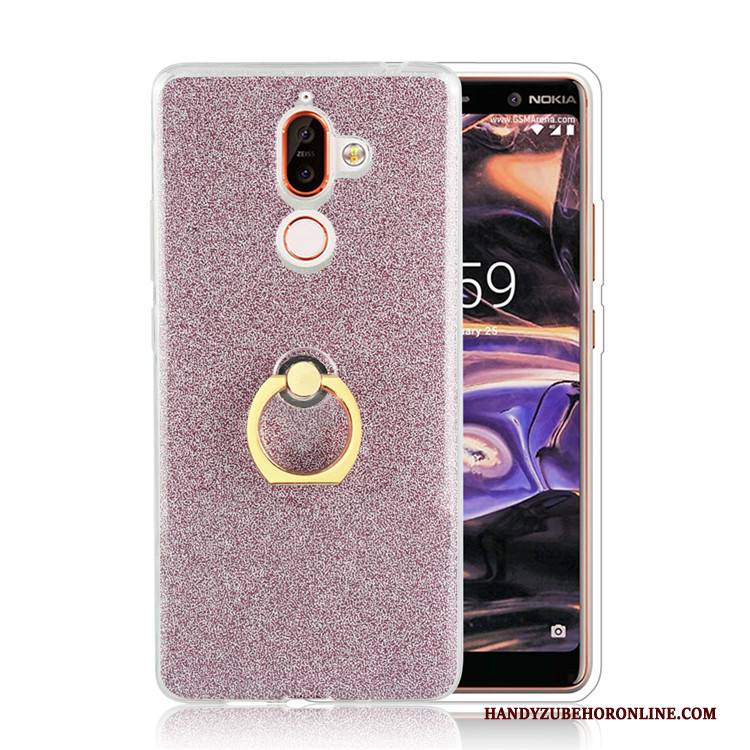 Hülle Nokia 7 Plus Kreativ Handyhüllen Pulver, Case Nokia 7 Plus Einfach Business