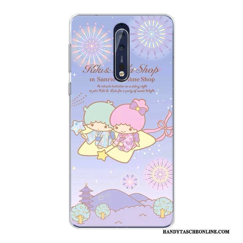 Hülle Nokia 8 Weiche Anti-sturz Blau, Case Nokia 8 Silikon Handyhüllen Neu