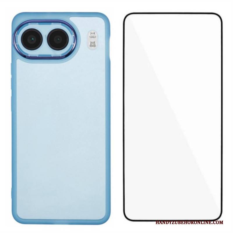 Hülle Oneplus Nord 4 Handyhülle Getönt Mit Displayschutzfolie Aus Gehärtetem Glas