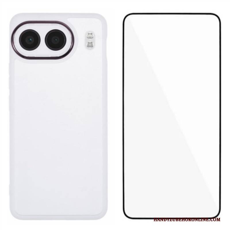 Hülle Oneplus Nord 4 Handyhülle Getönt Mit Displayschutzfolie Aus Gehärtetem Glas