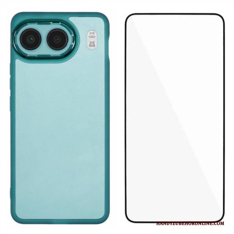 Hülle Oneplus Nord 4 Handyhülle Getönt Mit Displayschutzfolie Aus Gehärtetem Glas