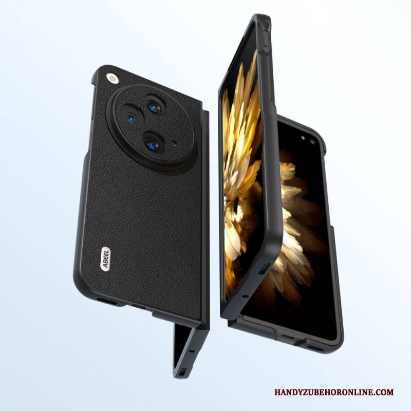 Hülle Oppo Find N3 Abeel Echtes Litschi-leder