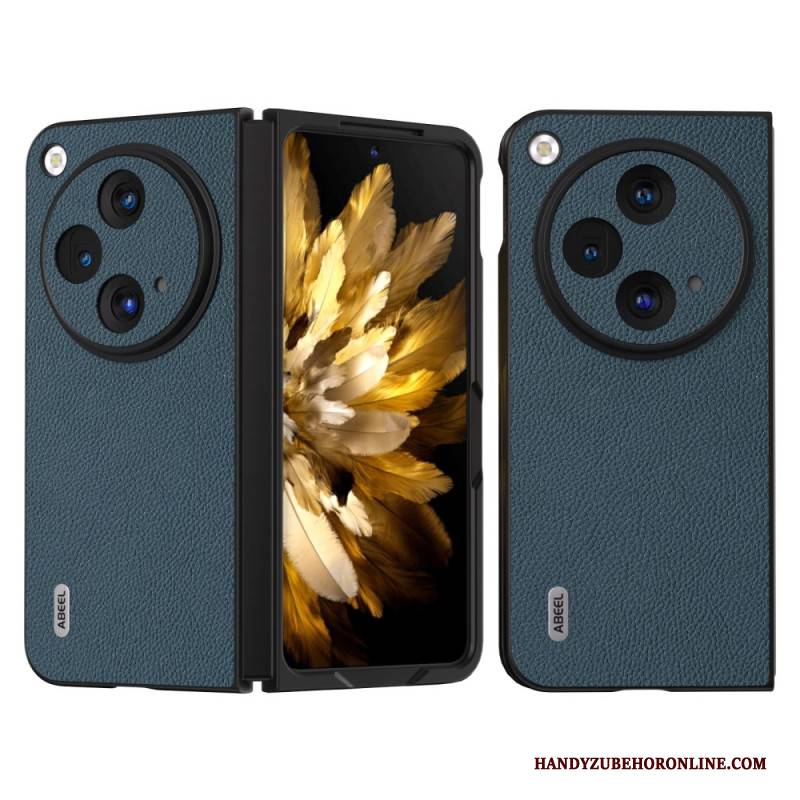 Hülle Oppo Find N3 Abeel Echtes Litschi-leder