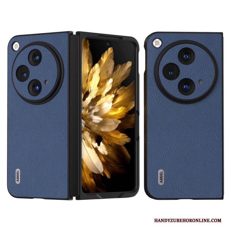 Hülle Oppo Find N3 Abeel Echtes Litschi-leder