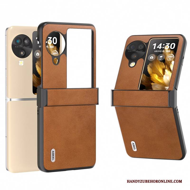 Hülle Oppo Find N3 Flip Abeel Ledereffekt