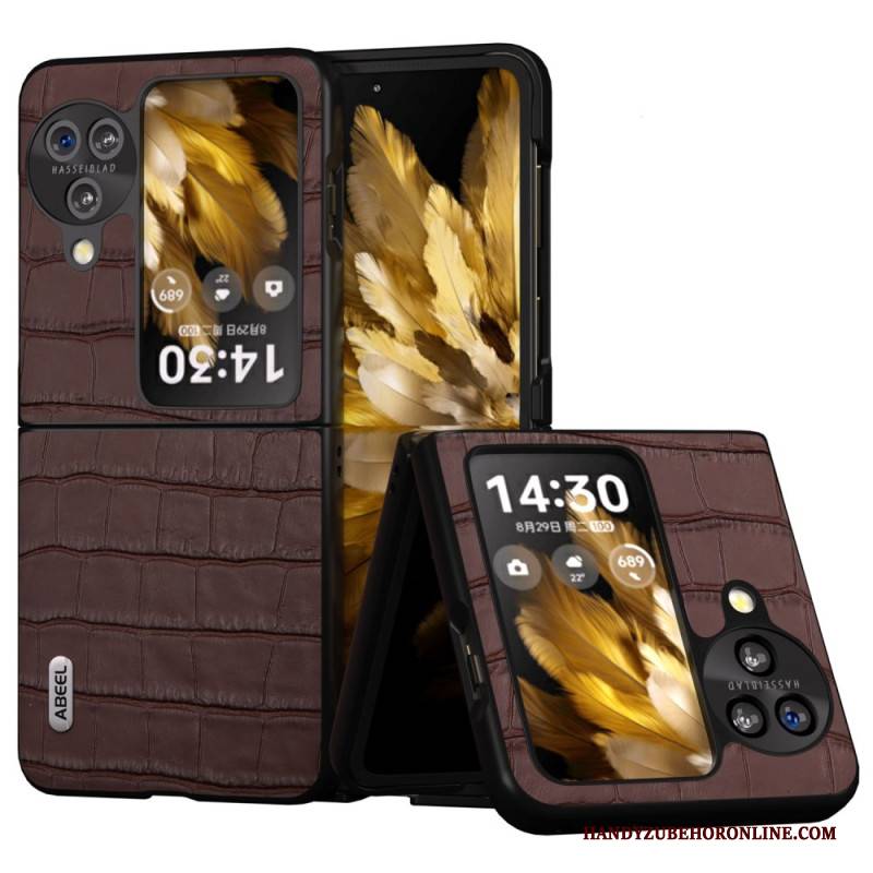 Hülle Oppo Find N3 Flip Handyhülle Krokodileffekt Abeel