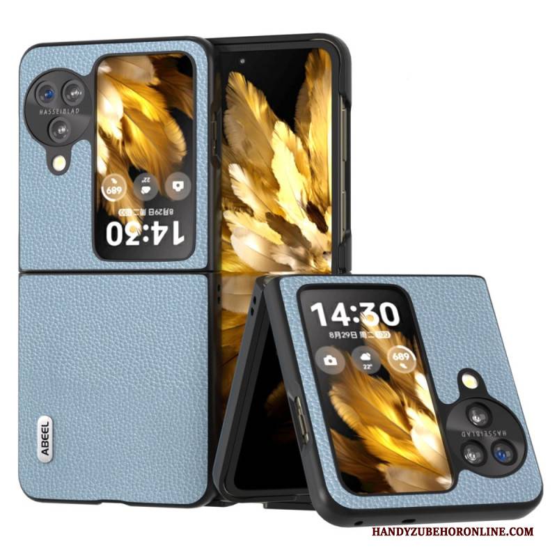 Hülle Oppo Find N3 Flip Handyhülle Litschi-kunstleder Abeel