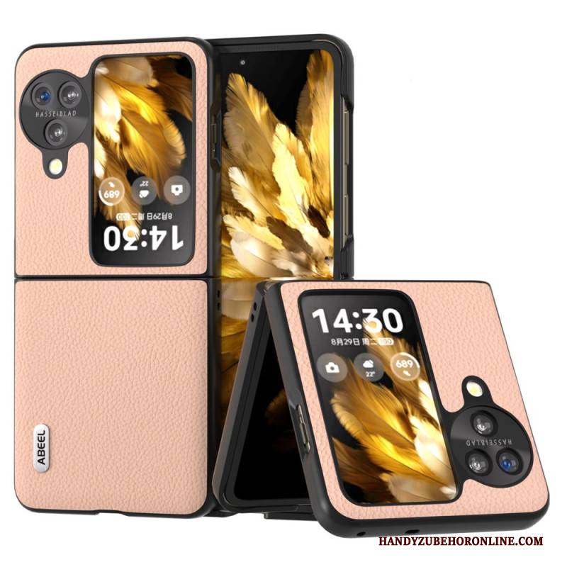 Hülle Oppo Find N3 Flip Handyhülle Litschi-ledereffekt Abeel