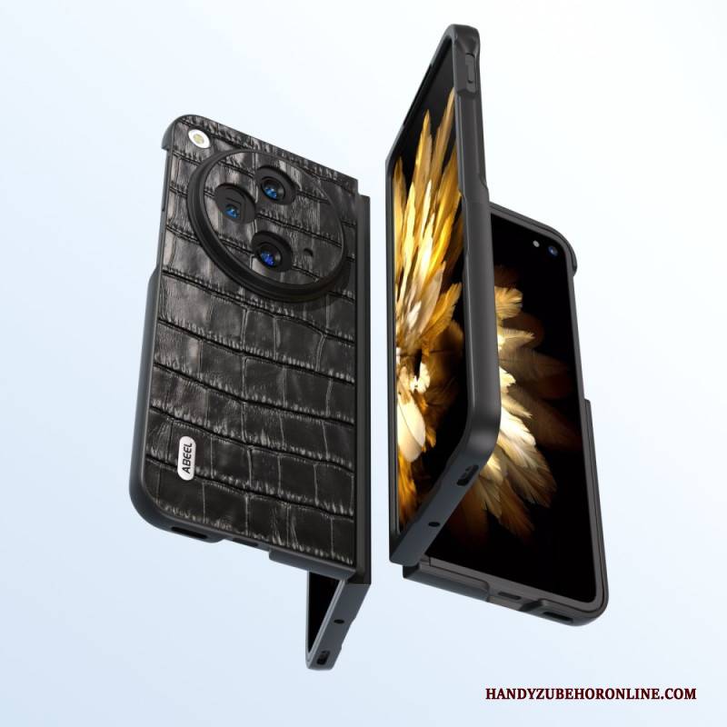Hülle Oppo Find N3 Handyhülle Abeel Krokodilleder-effekt