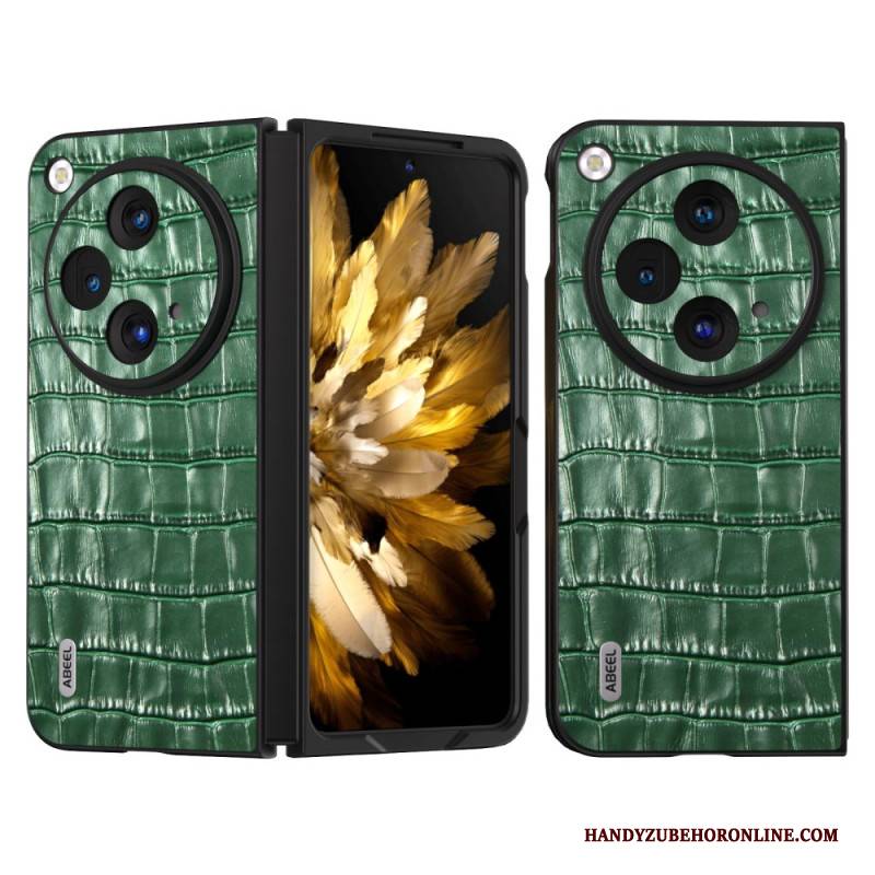 Hülle Oppo Find N3 Handyhülle Abeel Krokodilleder-effekt