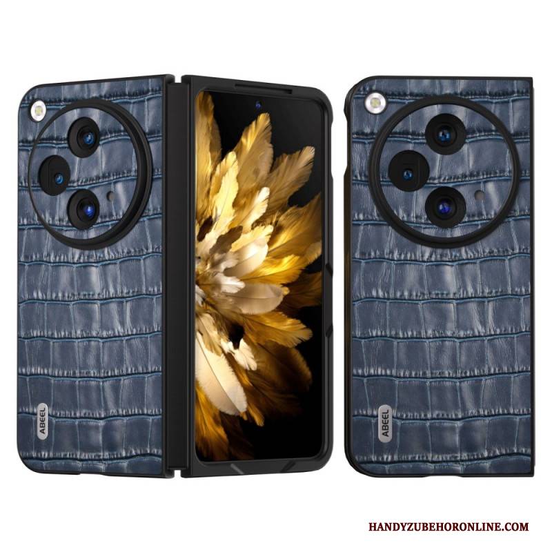 Hülle Oppo Find N3 Handyhülle Abeel Krokodilleder-effekt