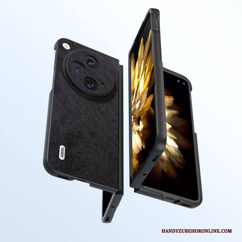 Hülle Oppo Find N3 Handyhülle Abeel Litschi-ledereffekt