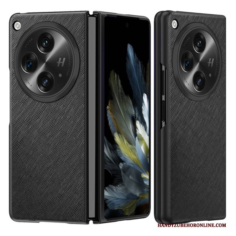 Hülle Oppo Find N3 Handyhülle Offen Gewebte Struktur