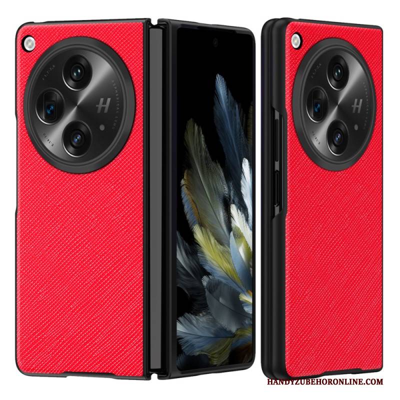 Hülle Oppo Find N3 Handyhülle Offen Gewebte Struktur