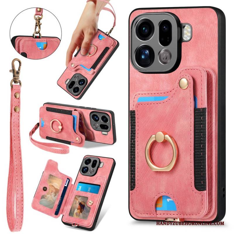 Hülle Oppo Find X9 Pro 5g Handyhülle Rfid-kartenhalter Im Retro-design