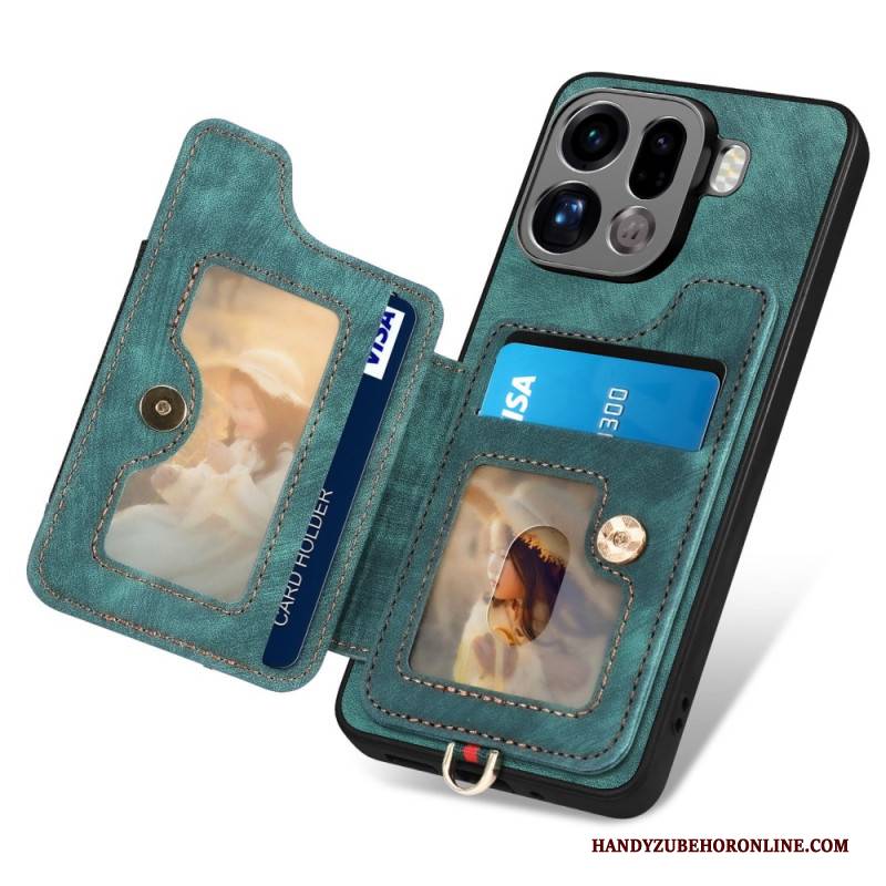 Hülle Oppo Find X9 Pro 5g Handyhülle Rfid-kartenhalter Im Retro-design