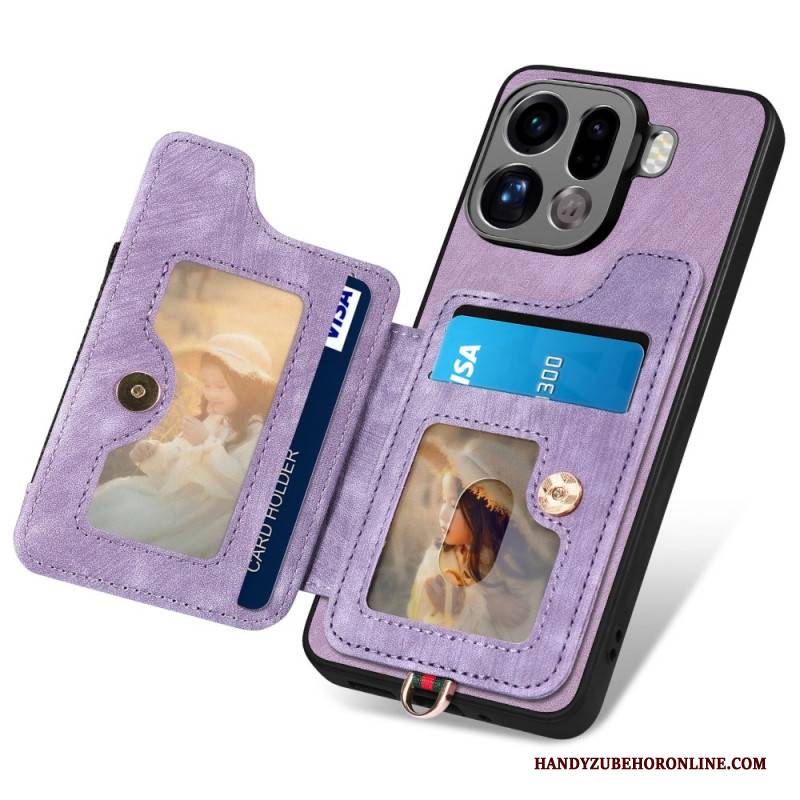 Hülle Oppo Find X9 Pro 5g Handyhülle Rfid-kartenhalter Im Retro-design