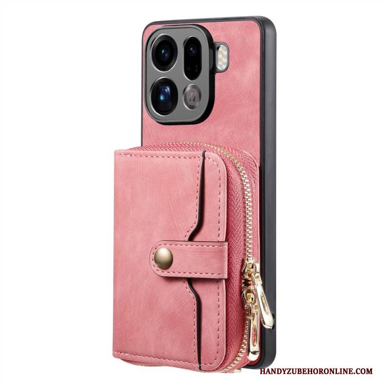 Hülle Oppo Find X9 Pro 5g Kartenhalter Mit Reißverschluss Und Schultergurt