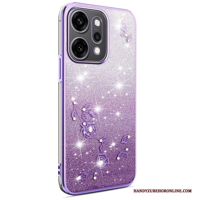Hülle Oppo Reno 14 Pro 5g Blumen Und Strasssteine
