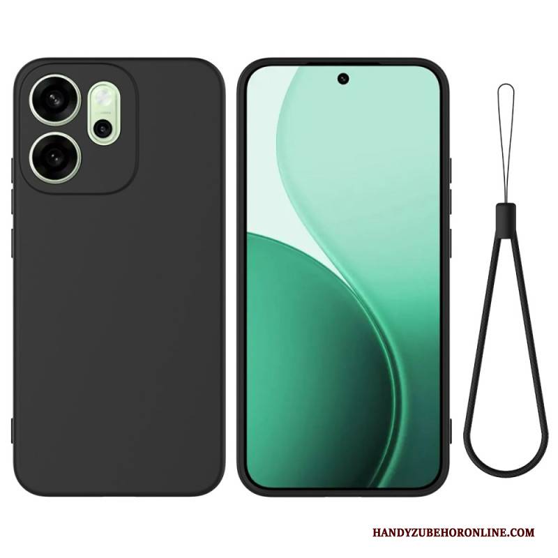 Hülle Oppo Reno 14f 5g Handyhülle Flüssigsilikon Mit Trageband