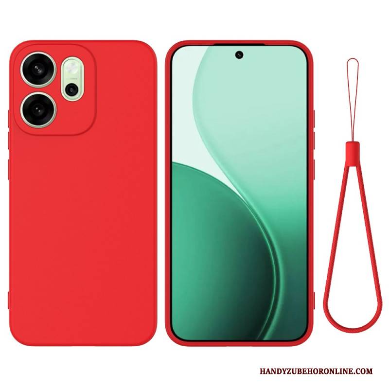 Hülle Oppo Reno 14f 5g Handyhülle Flüssigsilikon Mit Trageband