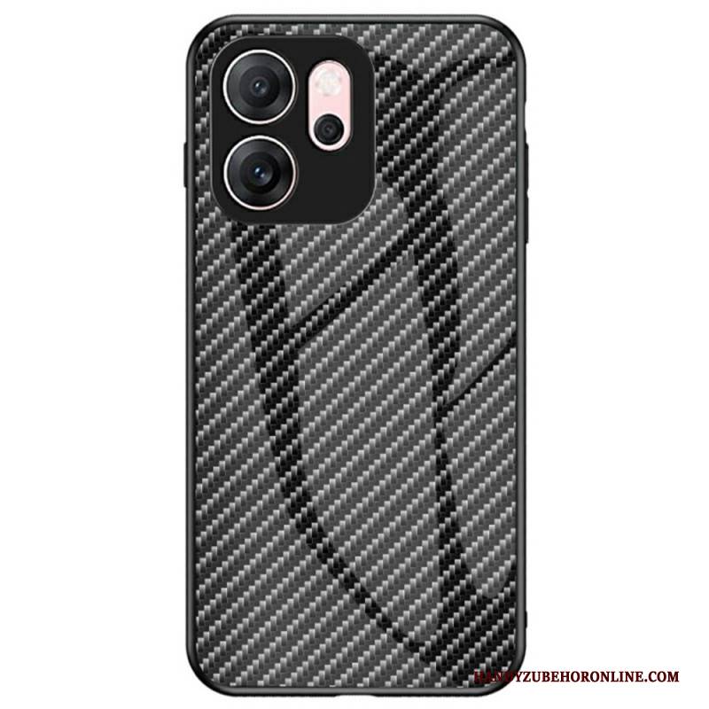 Hülle Oppo Reno 14f 5g Handyhülle Gehärtetes Glas In Carbonfaser-optik