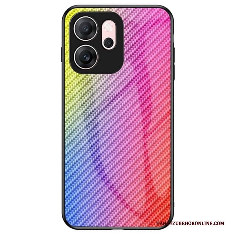 Hülle Oppo Reno 14f 5g Handyhülle Gehärtetes Glas In Carbonfaser-optik