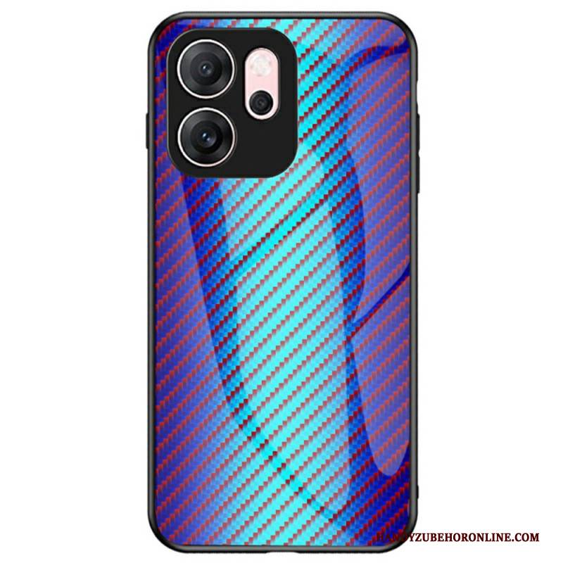 Hülle Oppo Reno 14f 5g Handyhülle Gehärtetes Glas In Carbonfaser-optik