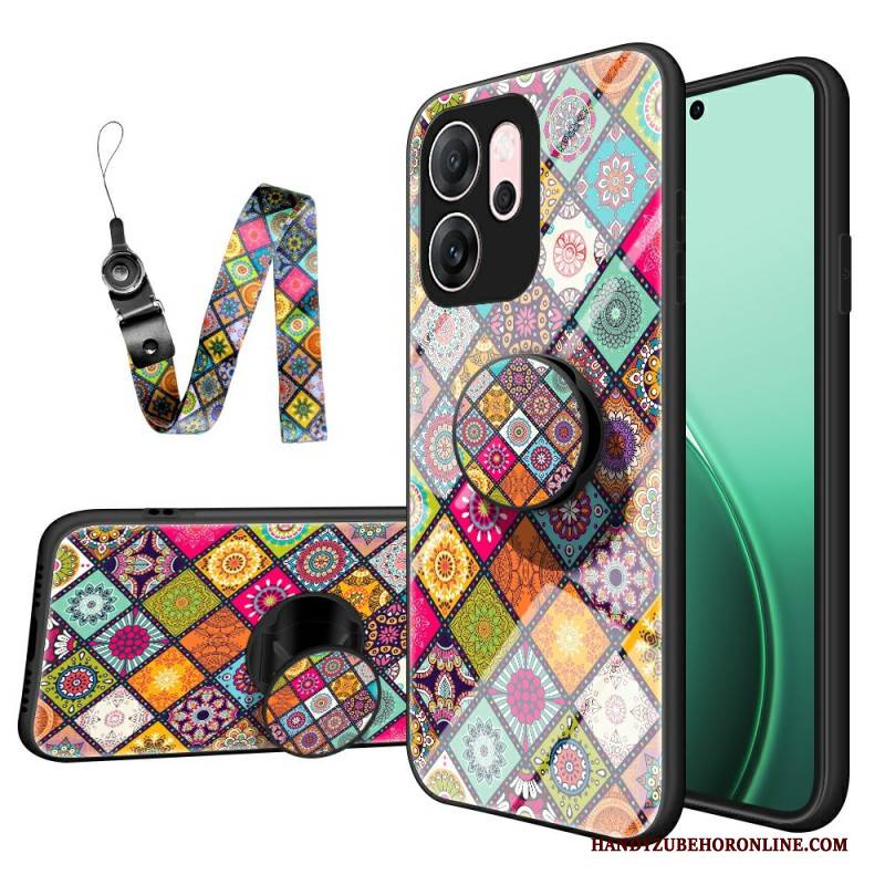 Hülle Oppo Reno 14f 5g Handyhülle Patchwork-ständer Mit Trageband
