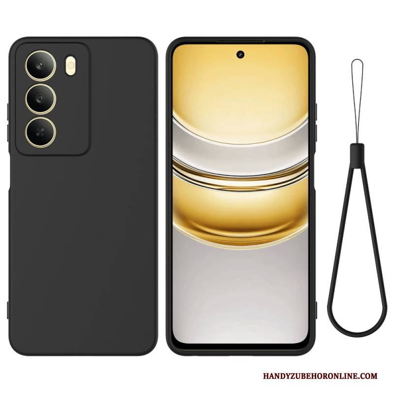 Hülle Realme 14x 5g Handyhülle Flüssigsilikon Mit Trageband