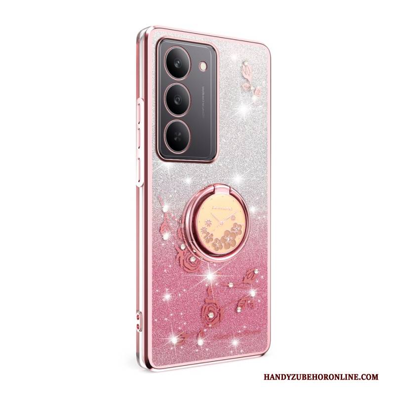 Hülle Realme 14x 5g Kadem Blumen- Und Strass-ringhalter