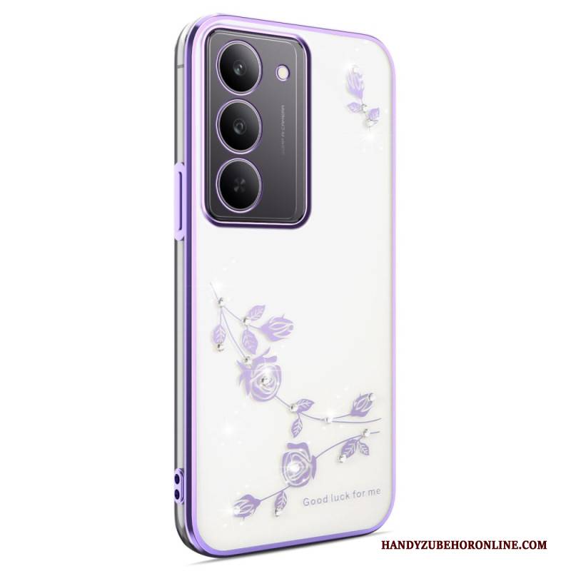 Hülle Realme 14x 5g Kadem Blumendekoration Und Strasssteine