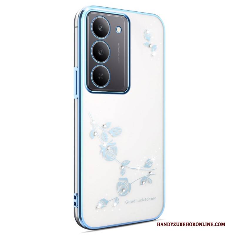 Hülle Realme 14x 5g Kadem Blumendekoration Und Strasssteine