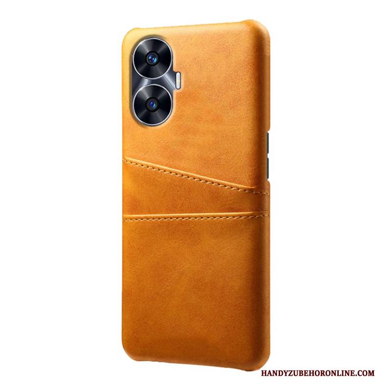 Hülle Realme C55 Doppeltes Kartenetui In Lederoptik