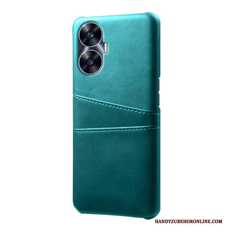 Hülle Realme C55 Doppeltes Kartenetui In Lederoptik