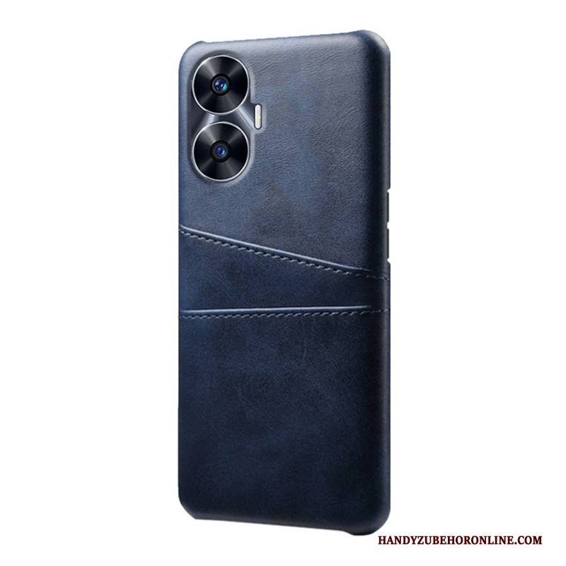 Hülle Realme C55 Doppeltes Kartenetui In Lederoptik