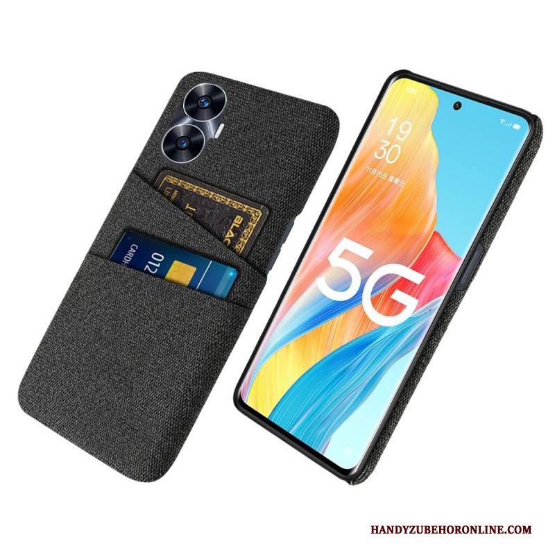 Hülle Realme C55 Handyhülle Kartenhalter Aus Zwei Stoffen