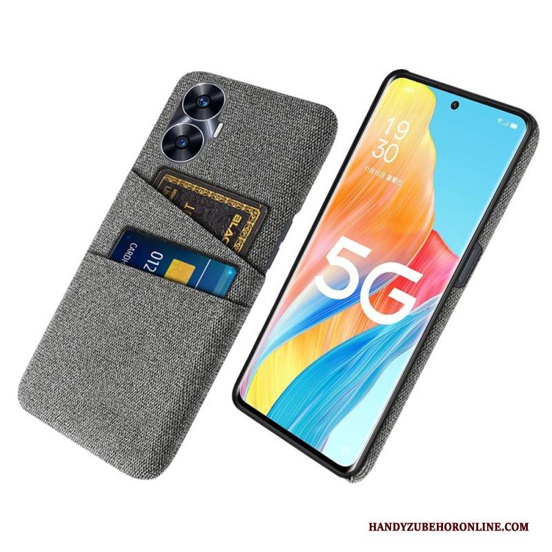 Hülle Realme C55 Handyhülle Kartenhalter Aus Zwei Stoffen