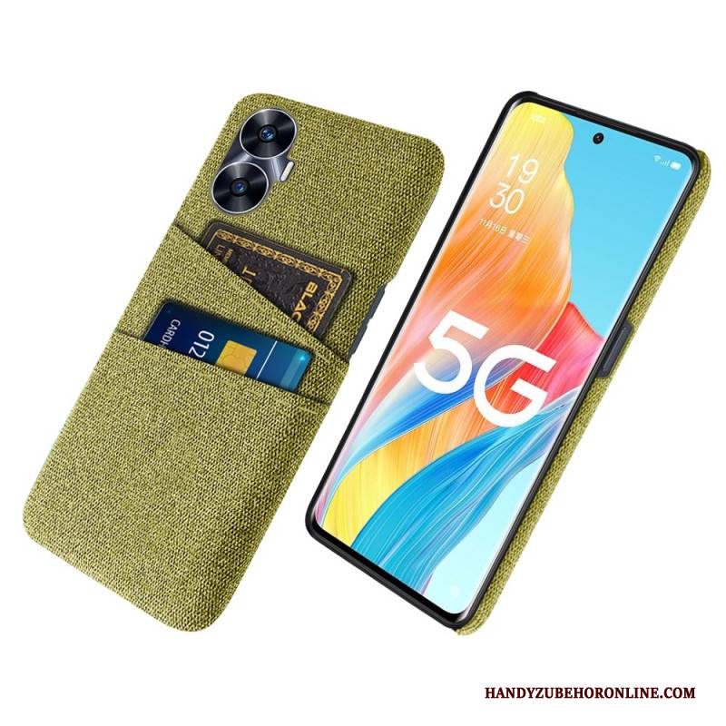 Hülle Realme C55 Handyhülle Kartenhalter Aus Zwei Stoffen