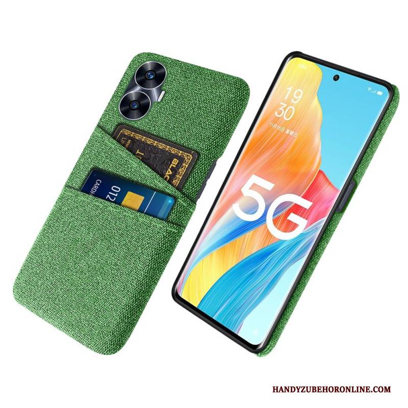 Hülle Realme C55 Handyhülle Kartenhalter Aus Zwei Stoffen
